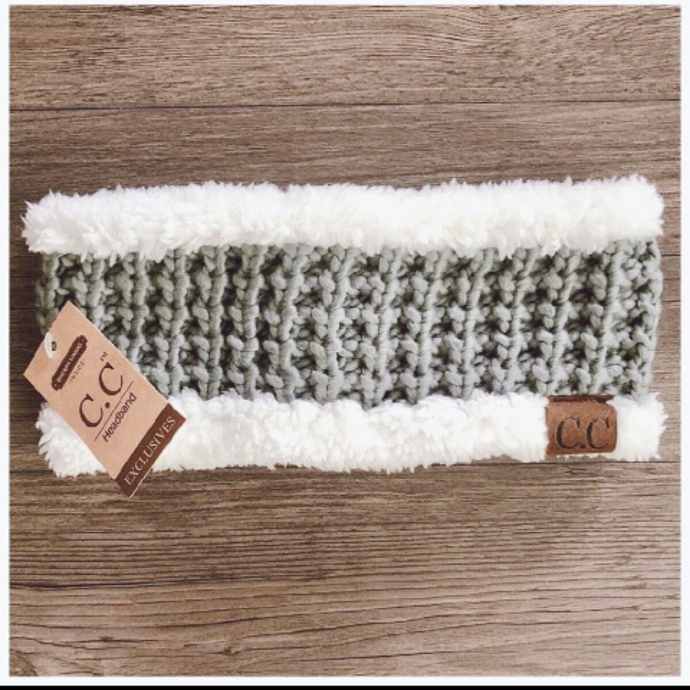 Sherpa lined knit headbands. New - Picture 2 of 4